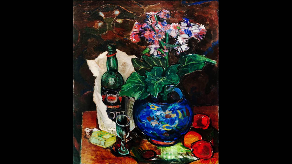 A still life by Tove Jansson, from the documentary film Escape From Moominville.