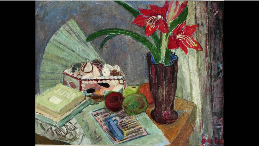 A still life by Tove Jansson, from the documentary film Escape From Moominville.