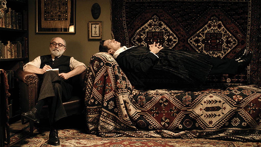 A scene from the Austrian film Therapy for a Vampire (Der Vampir auf der Couch) which will be shown twice at the Fantasia International Film Festival. Are those carpets gorgeous, or what?