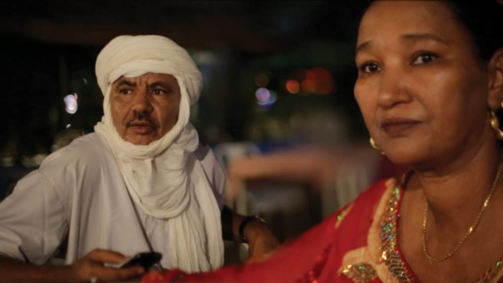 Malian musician Fadimata Walett Oumar, who is nicknamed Disco, right, and her husband Hassan (Jimmy) Mehdi, in a scene from the documentary film They Will Have To Kill Us First: Malian Music in Exile. The film is being shown at RIDM, Montreal's documentary film festival.