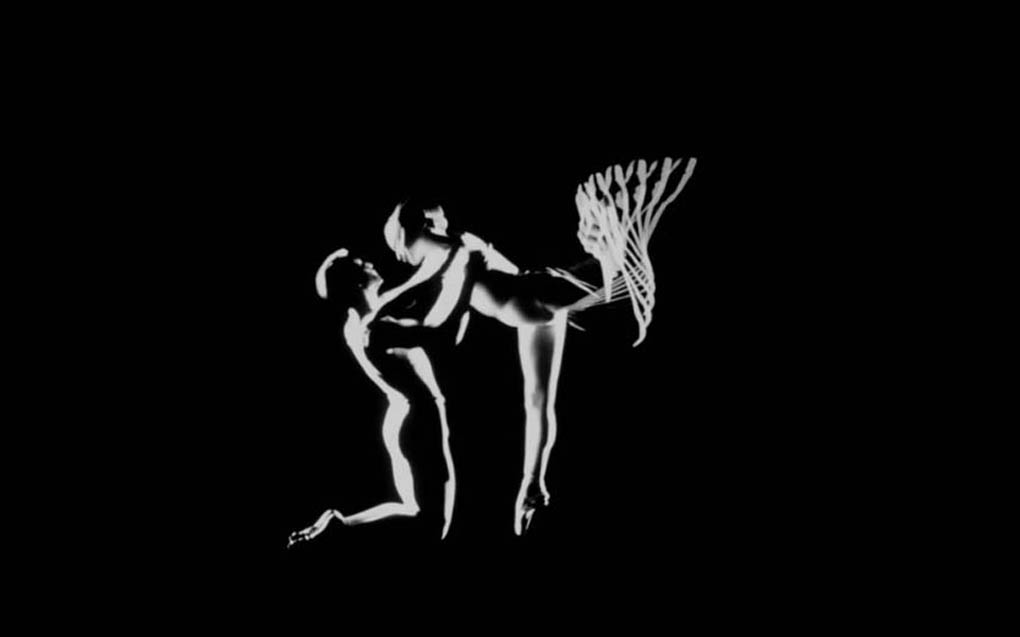 Vincent Warren and Margaret Mercier dance in Pas de deux, a film that Norman McLaren made for the National Film Board of Canada in 1968.