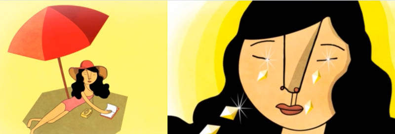 When Rosie's parents meet, her future mother, Caroline, is reading a book by Rumi. Caroline cries when Rosie's future father recites a Rumi poem in Farsi.